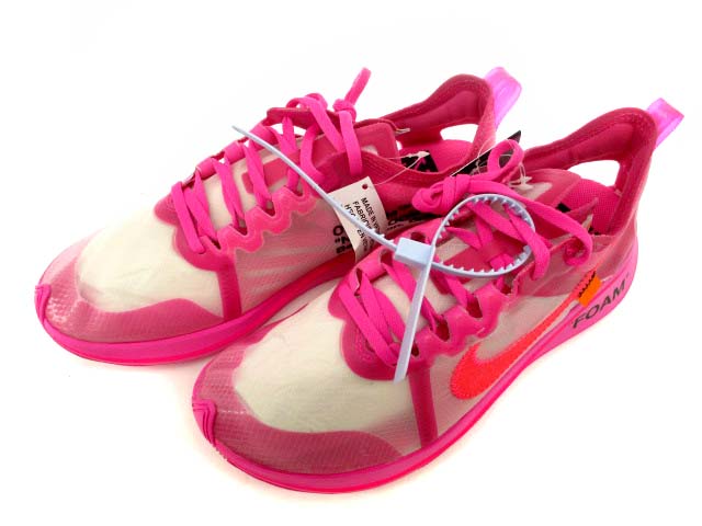 未使用品 ナイキ NIKE オフ ホワイト OFF,WHITE スニーカー シューズ 靴 ズームフライ THE 10 Zoom Fly SP AJ4588,600 ピンク サイズ27cm タグ付き メンズ